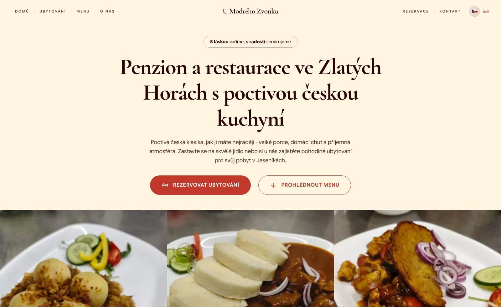 Hero sekce umodrehozvonku.cz
