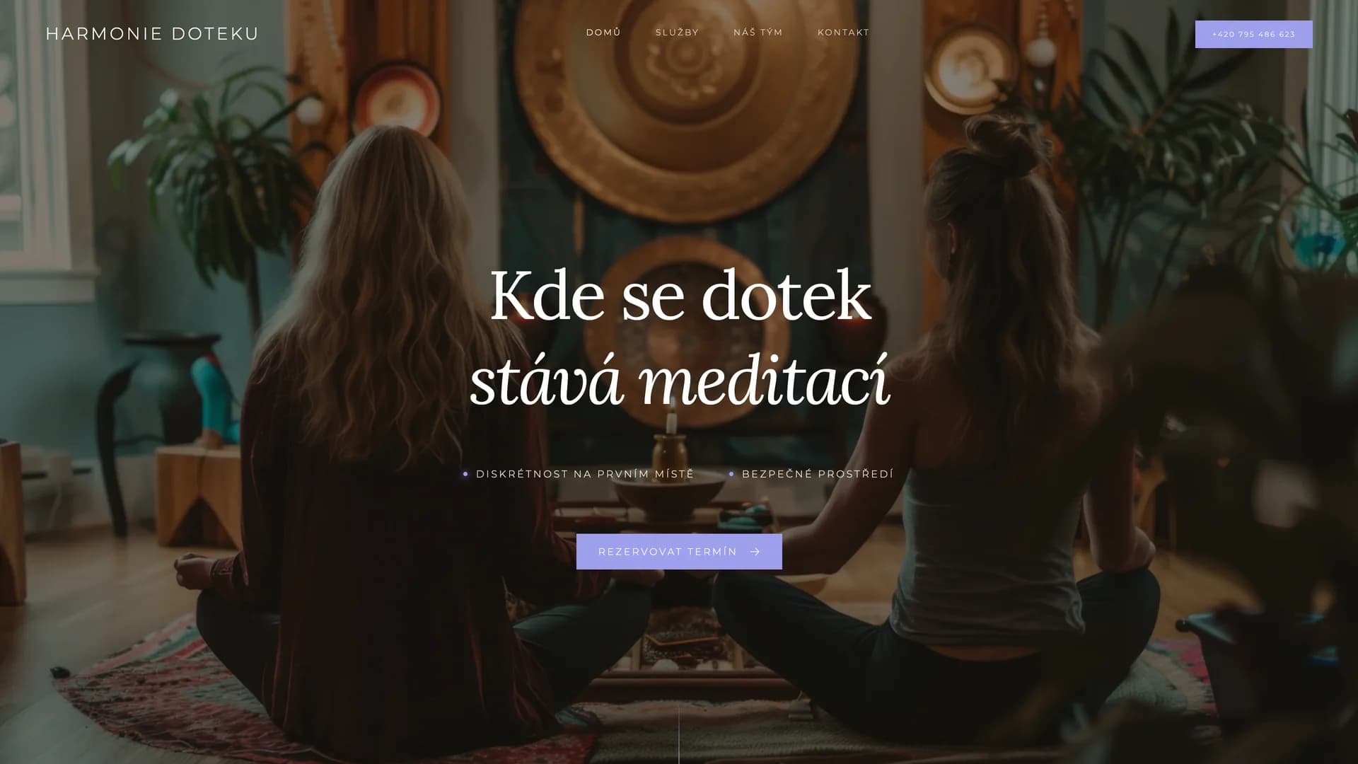 Web harmonie-doteku.eu — masážní studio
